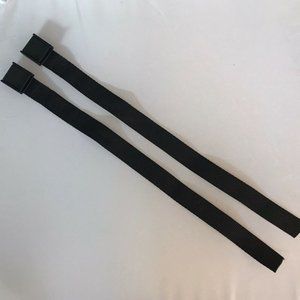 Replacement Straps For Air Force 1 Mid Shoes - Color Black - Set of 2- New